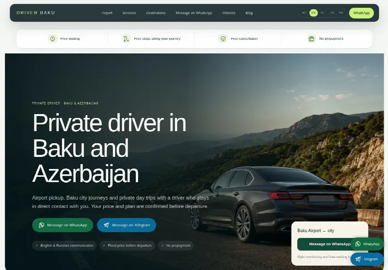 Driver Baku — Layihəyə bax