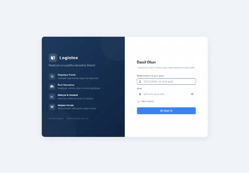 PP Logistics — Layihəyə bax