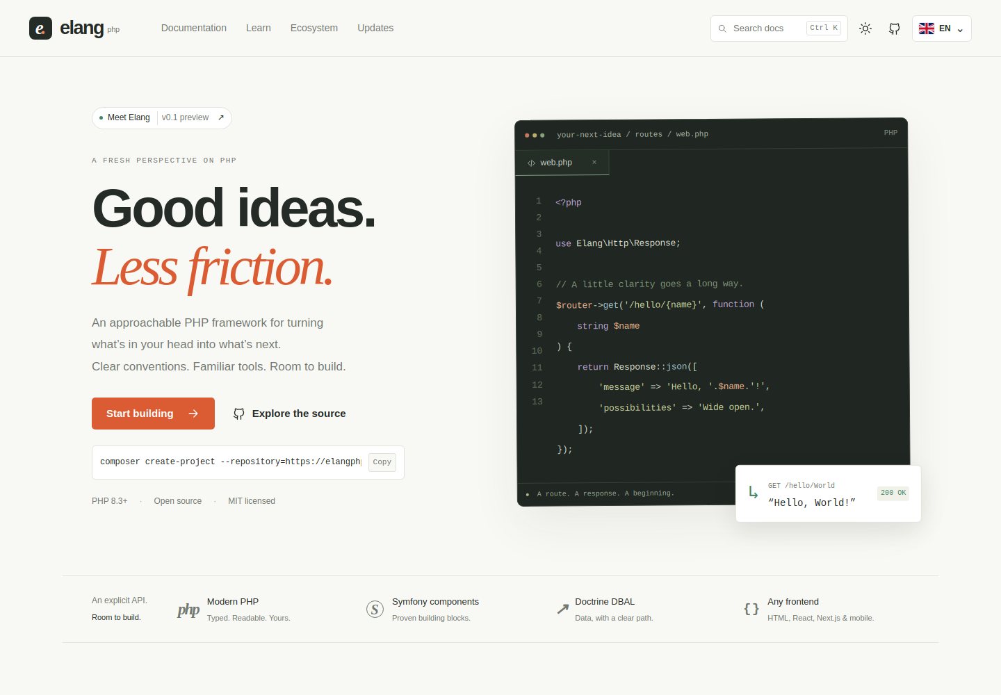 Elang PHP — Layihəyə bax